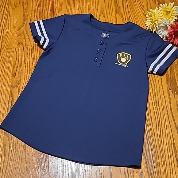 Genuine Merchandise Other - Milwaukee Brewers Baseball Top - Girl's Large
